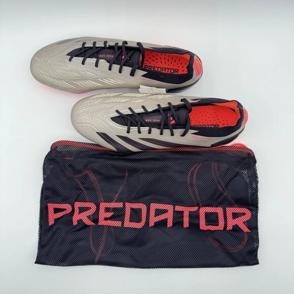 NEW adidas Predator Elite FG Soccer Cleats Men\'s Size 10 Platinum Metallic main image 11